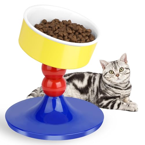 Erhöhte Katzennäpfe, verstellbare Höhe und Winkel, Katzenfutternapf, Anti-Erbrechen, erhöhter Katzennapf, rutschfest, geneigt, leicht zu reinigen, Katzengeschirr für Futter und Wasser, kein Erhöhte Katzennäpfe, verstellbare Höhe und Winkel, Katzenfutternapf, Anti-Erbrechen, erhöhter Katzennapf, rutschfest, geneigt, leicht zu reinigen, Katzengeschirr für Futter und Wasser, kein von CHZUOBER