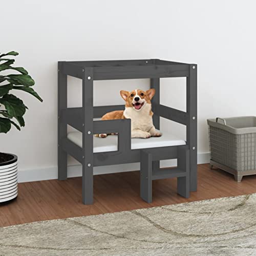CIADAZ Hundebett Grau 55,5x53,5x60 cm Massivholz Kiefer, Hundesofa, Hunde Bett, Hundekissen, Dog Bed, Kuschelbett Katzen, Hunde Couch, Hunde Sofabett, 822369 CIADAZ Hundebett Grau 55,5x53,5x60 cm Massivholz Kiefer, Hundesofa, Hunde Bett, Hundekissen, Dog Bed, Kuschelbett Katzen, Hunde Couch, Hunde Sofabett, 822369 von CIADAZ