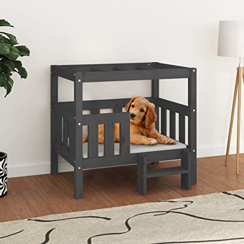 CIADAZ Hundebett Grau 75,5x63,5x70 cm Massivholz Kiefer, Hundesofa, Hunde Bett, Hundekissen, Dog Bed, Kuschelbett Katzen, Hunde Couch, Hunde Sofabett, 822379 CIADAZ Hundebett Grau 75,5x63,5x70 cm Massivholz Kiefer, Hundesofa, Hunde Bett, Hundekissen, Dog Bed, Kuschelbett Katzen, Hunde Couch, Hunde Sofabett, 822379 von CIADAZ