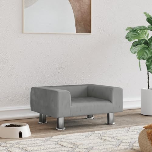 CIADAZ Hundebett Hellgrau 50x40x26,5 cm Samt Hundesofa, Hunde Bett, Hundekissen, Dog Bed, Kuschelbett Katzen, Hunde Couch, Hunde Sofabett,171926 CIADAZ Hundebett Hellgrau 50x40x26,5 cm Samt Hundesofa, Hunde Bett, Hundekissen, Dog Bed, Kuschelbett Katzen, Hunde Couch, Hunde Sofabett,171926 von CIADAZ