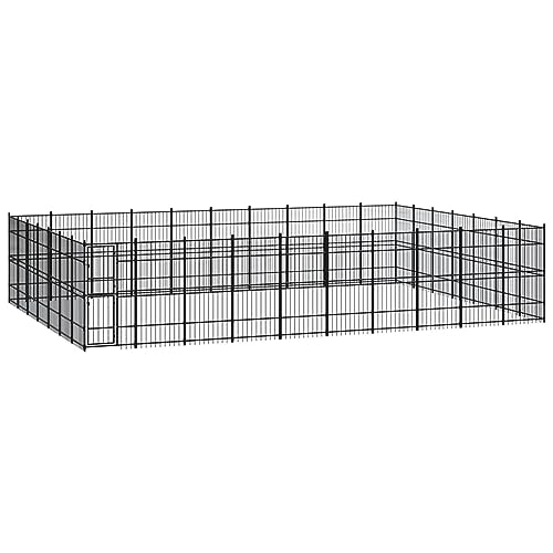 CIADAZ Hundekäfig, Hundekäfig, Hundekäfig, Outdoor-Hundehütte, Hundekäfig, Stahlkäfig, 64,51 m² von CIADAZ