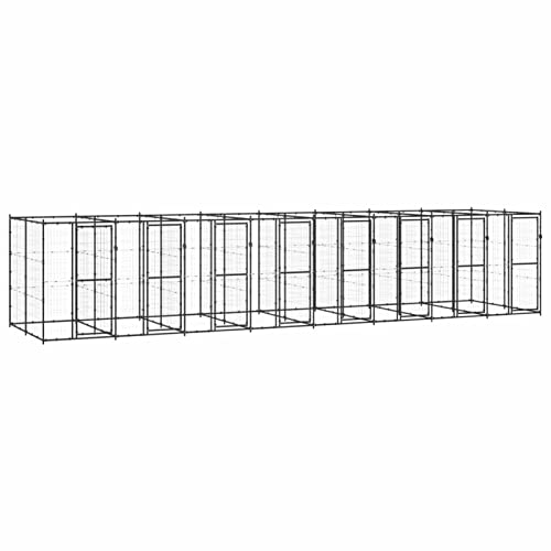 CIADAZ Hundekäfig für den Außenbereich, Hundekäfig, Hundekäfig, Hundehütte für den Außenbereich, Hundekäfig, aus Stahl, 19,36 m² von CIADAZ