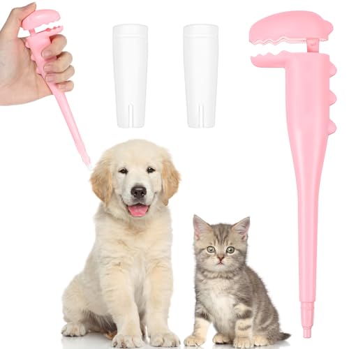 CIATBYYJ Pillen-Shooter für Katzen und Hunde, mit 2 weichen Silikonspitzen, Haustier-Medikamentenspender für Medikamente, Pillenschieber, Katzen- und Hunde-Pillen-Shooter von CIATBYYJ