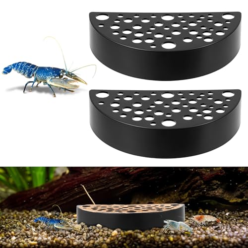 Garnelenversteck für Garnelenschutz und verbesserte Aquarium-Dekoration, langlebig und einfach zu installieren, Garnelenversteck für Aquarium-Zubehör, Schwarz, 2 Stück von CIATBYYJ