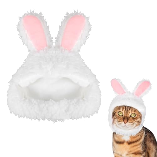 Niedliche Hasenohren für Katzen, Osterhasen, Hasenohren für Katzen, Hunde, entzückende Hasenohren-Hüte für Katzen, Hunde, Welpen, Haustier-Kostüme, Zubehör, Kopfbedeckung von CIATBYYJ