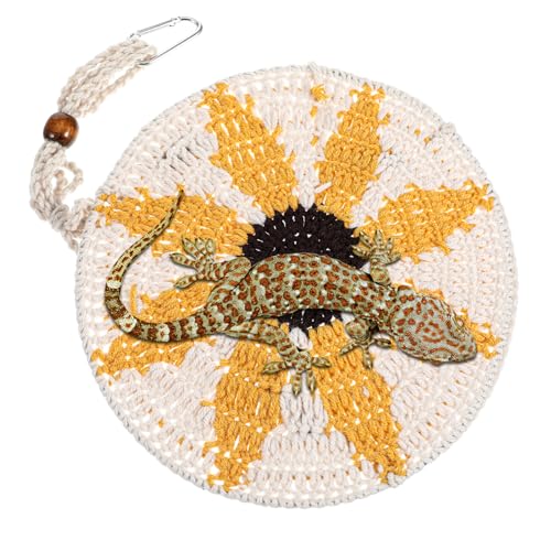 Reptilien-Hängematte, Bartagamen-Zubehör für Lebensraum, niedliches Schaukel-Hängebett für Eidechse, Schlange, Gecko, Chamäleon, Papagei, Hamster, kleine Haustiere, Bartagamen-Tank-Zubehör (46 x 21 cm Reptilien-Hängematte, Bartagamen-Zubehör für Lebensraum, niedliches Schaukel-Hängebett für Eidechse, Schlange, Gecko, Chamäleon, Papagei, Hamster, kleine Haustiere, Bartagamen-Tank-Zubehör (46 x 21 cm von CIATBYYJ