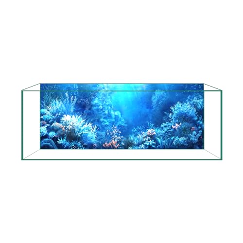 CICK SEED Aquarium-Hintergrund & Aquarium-Hintergrund – Ultra HD statische Haftung, kein Klebeband, keine Rückstände, lebendige Unterwasserlandschaft für atemberaubende Aquarium-Dekorationen, blaues CICK SEED Aquarium-Hintergrund & Aquarium-Hintergrund – Ultra HD statische Haftung, kein Klebeband, keine Rückstände, lebendige Unterwasserlandschaft für atemberaubende Aquarium-Dekorationen, blaues von CICK SEED