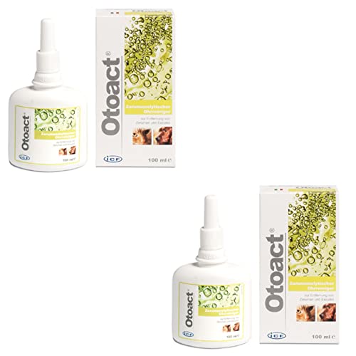 iCF OTOACT - Ohrreiniger - für Hunde und Katzen - Doppelpack - 2 x 100 ml von ICF