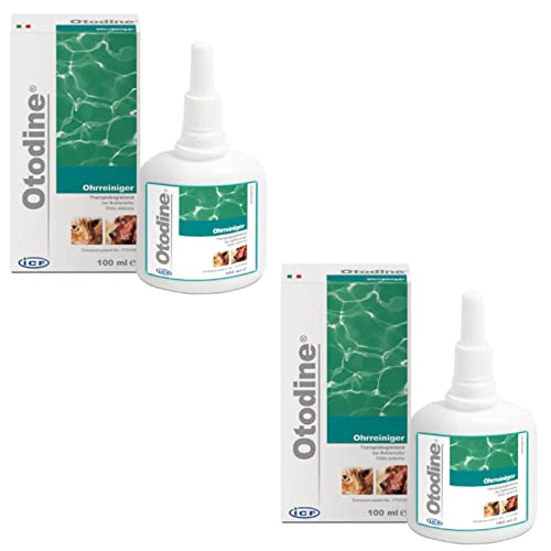 ICF Otodine Ohrreiniger für Hunde und Katzen - Doppelpack - 2 x 100 ml von ICF