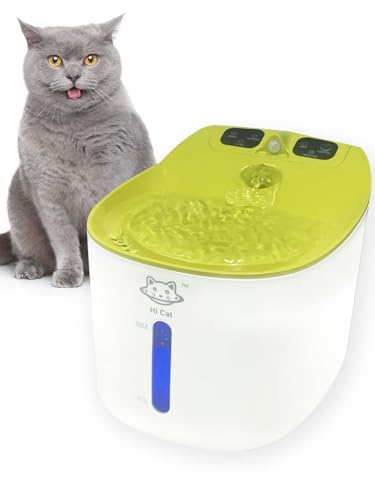 CIGAA Kabelloser Katzenwasserbrunnen zum Trinken, 2.2L schnurloser Haustierwasserbrunnen mit Sensor, 2600mAh wiederaufladbarer Haustierwasserspender batteriebetrieben CIGAA Kabelloser Katzenwasserbrunnen zum Trinken, 2.2L schnurloser Haustierwasserbrunnen mit Sensor, 2600mAh wiederaufladbarer Haustierwasserspender batteriebetrieben von CIGAA