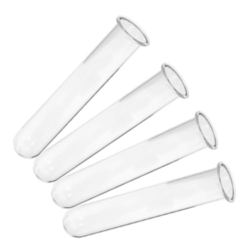 4 Stück Reagenzglasvase Glaswaren Glasblumenvase Pflanzenstarter-Glasröhrchen Schreibtischvase aus Glas Blumenröhren Reagenzgläser Glas Tischausbreitungsstation Transparent CIMAXIC 4 Stück Reagenzglasvase Glaswaren Glasblumenvase Pflanzenstarter-Glasröhrchen Schreibtischvase aus Glas Blumenröhren Reagenzgläser Glas Tischausbreitungsstation Transparent CIMAXIC von CIMAXIC