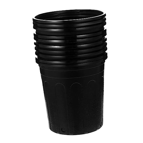 CIMAXIC Blumentopf-Set Für Den Garten 10 Stück Schwarze Gallonen-pflanztöpfe Atmungsaktiv Seitliche Löcher Bepflanzung Im Innen- Und Außenbereich Einfach Zu Verwenden von CIMAXIC
