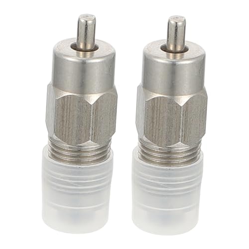 CIMAXIC 2 Stück Trinkschnabel legehühner tierfutter Trinkbrunnen für Geflügel dekofenster geflügel tränke Hühnernuggets Spender Werkzeug Hühnerwasser Vogelwasserer Rostfreier Stahl Silver von CIMAXIC