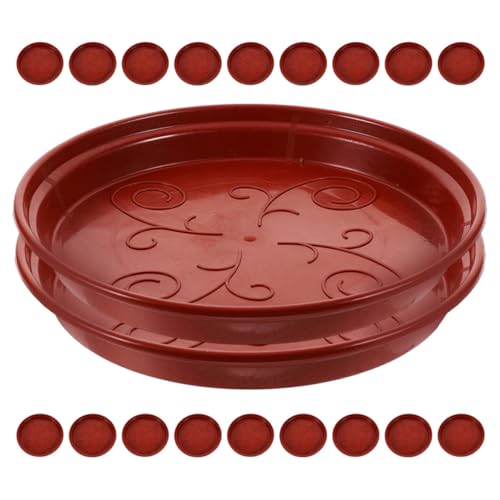 CIMAXIC 20 Stück Blumentopf Tablett Extra Große Pflanzenuntersetzer Topftabletts Für Pflanzen Pfannen Pflanzgefäß Durchsichtige Pflanzenuntersetzer Große Töpfe Für Pflanzen Im von CIMAXIC