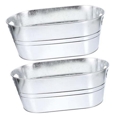 CIMAXIC 2stücke Eiskübel Ovaler Getränkekühler Für Bar Party Und Ktv Isolierter Eimer Für Eiswürfel Bier Wein Und Getränke Doppeltwandig Und Langlebig CIMAXIC 2stücke Eiskübel Ovaler Getränkekühler Für Bar Party Und Ktv Isolierter Eimer Für Eiswürfel Bier Wein Und Getränke Doppeltwandig Und Langlebig von CIMAXIC