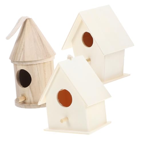 3 Stück Vogelnest Aus Holz Dekoration Für Vögel Bett Heimdekoration Mit Breitem Eingang Aus Kiefernholz Für Vögel Zufälliger Stil 3 Stück Vogelnest Aus Holz Dekoration Für Vögel Bett Heimdekoration Mit Breitem Eingang Aus Kiefernholz Für Vögel Zufälliger Stil von CIMAXIC