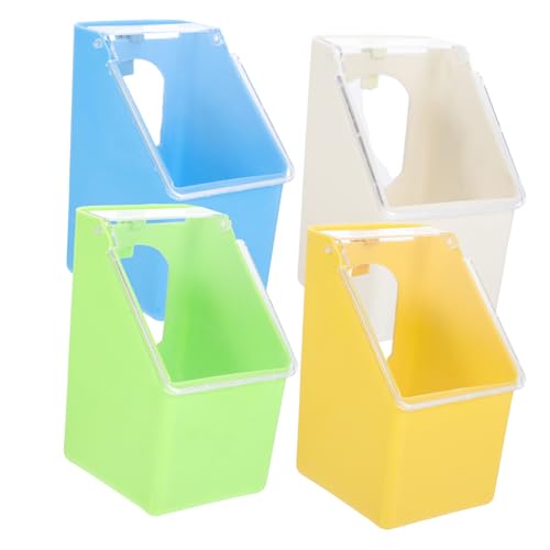 4 Stücke Vogel Feeder Für Im Freien Hängen Wo Taube Käfig Fütterung Schalen Deckel Gelb Grün Weiß 4 Stücke Vogel Feeder Für Im Freien Hängen Wo Taube Käfig Fütterung Schalen Deckel Gelb Grün Weiß von CIMAXIC