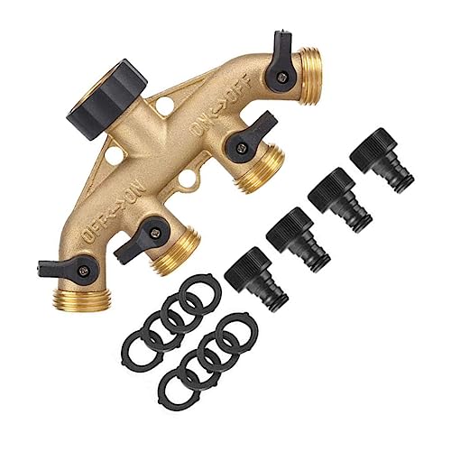 CIMAXIC EU Standard 4-Wege-Ventil Schlauchverschraubung Kupplung Schlauch Splitter Tap für Garten CIMAXIC EU Standard 4-Wege-Ventil Schlauchverschraubung Kupplung Schlauch Splitter Tap für Garten von CIMAXIC