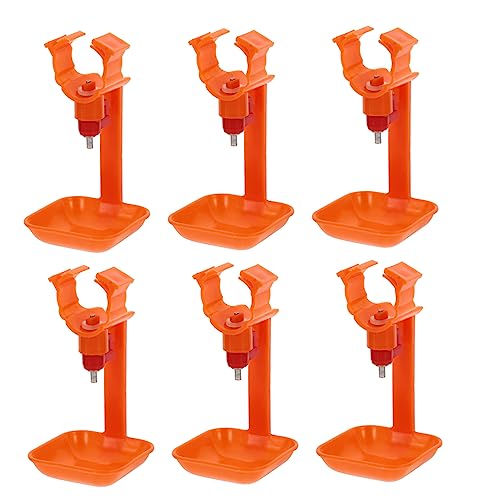 CIMAXIC 6Stücke Kunststoff Wasserspender Für Junge Geflügel Trinkschalen Für Küken Wachteln Und Andere Geflügelarten Trinkwerkzeug Für Aufzucht von CIMAXIC