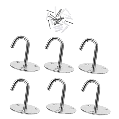 CIMAXIC 6 Stück Edelstahl Deckenhaken Mit Schrauben Wandhaken Für Pflanzen Vogelhäuschen Laternen CIMAXIC 6 Stück Edelstahl Deckenhaken Mit Schrauben Wandhaken Für Pflanzen Vogelhäuschen Laternen von CIMAXIC