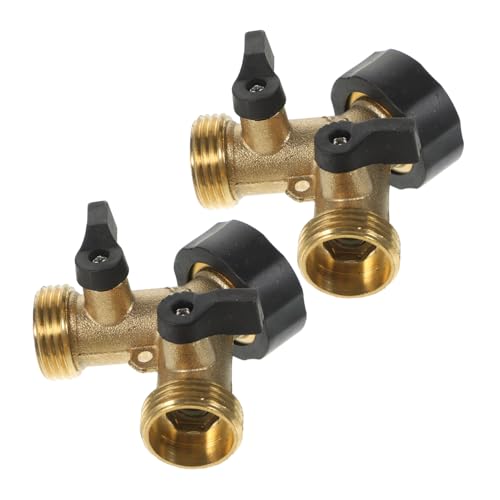CIMAXIC Garten Schlauchverteiler Y Form Wasseranschluss Adapter Für Gartenschläuche Doppelanschluss Für Gleichzeitige Nutzung Ideal Für Bewässerungssysteme von CIMAXIC