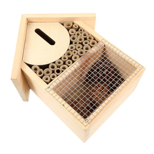 CIMAXIC Insektenhotel Für Bienen Hängendes Bienenhaus Aus Natürlichem Nistplatz Für Wildbienen Und Andere Insekten Ideal Für Den Garten CIMAXIC Insektenhotel Für Bienen Hängendes Bienenhaus Aus Natürlichem Nistplatz Für Wildbienen Und Andere Insekten Ideal Für Den Garten von CIMAXIC