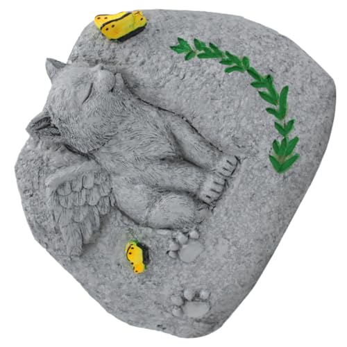 CIMAXIC Kleiner saftiger Blumentopf Kratzmatte für Katzen Katzenfigur Katzensachen Katzentür sukkulente Tiergedächtnis Garten Blumentopf Töpfe für Pflanzen Kleiner Topf Harz Grey von CIMAXIC