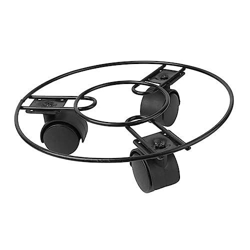 CIMAXIC Rollender Pflanzenständer Aus Eisen Mit Rädern Pflanzenuntersetzer Für Große Topfpflanzen Blumentopfhalter Für Innen Und Außenbereich von CIMAXIC