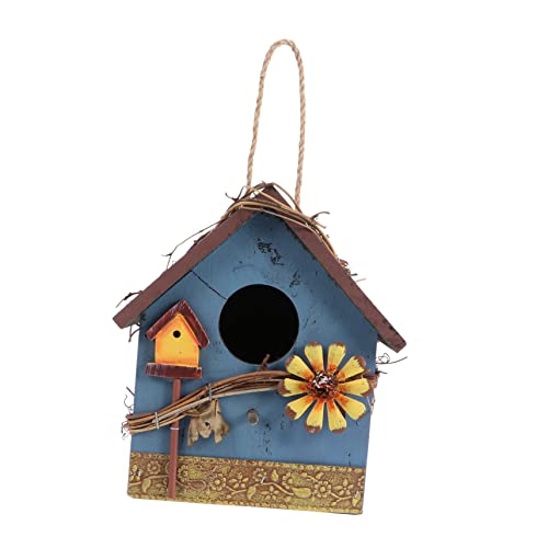 Deko Vogelhaus Aus Holz Hängendes Papageienhäuschen Mit Futterspender Vogelfutterhaus Für Garten Und Terrasse Deko Vogelhaus Aus Holz Hängendes Papageienhäuschen Mit Futterspender Vogelfutterhaus Für Garten Und Terrasse von CIMAXIC