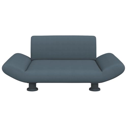 CIOURSTO Hundebett,Hundekissen mit weicher Polsterung,Hundesofa Hundecouch fü r kleine Hunde Haustiere,Haustierbett Katzenbett,Non-Slip Dog Bedsfor Large Dogs,Hellgrau Stoff 70*28*45cm (Dunkelgrau) von CIOURSTO