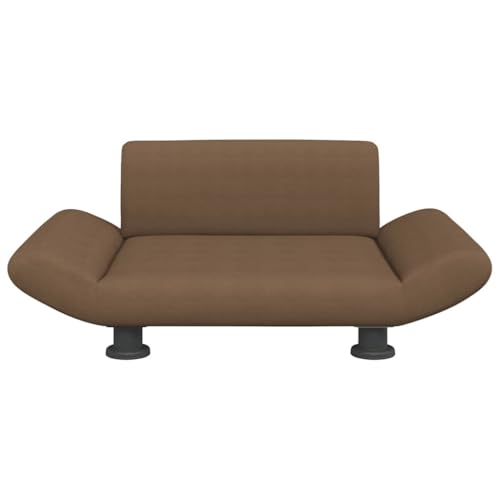 CIOURSTO Hundebett,Hundekissen mit weicher Polsterung,Hundesofa Hundecouch fü r kleine Hunde Haustiere,Haustierbett Katzenbett,Non-Slip Dog Bedsfor Large Dogs,Hellgrau Stoff 70*28*45cm (Hellbraun) von CIOURSTO