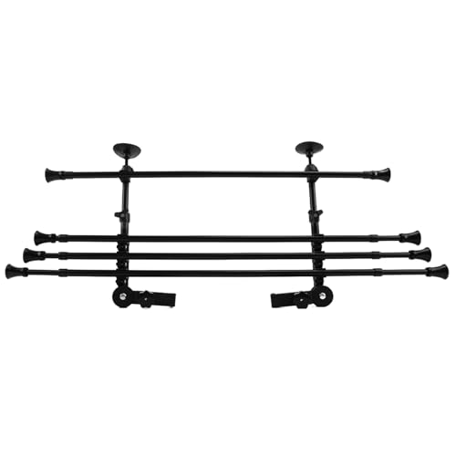 Hundegitter Auto Kofferraum,Hundenetz Auto,Universal-Hundegitter Aus Edelstahl FüR Die Meisten Limousinen, SchräGhecklimousinen, Kombis, SUV Usw. (HöHe:32–50cm Breite: 85–140 cm) von CISSIYOG