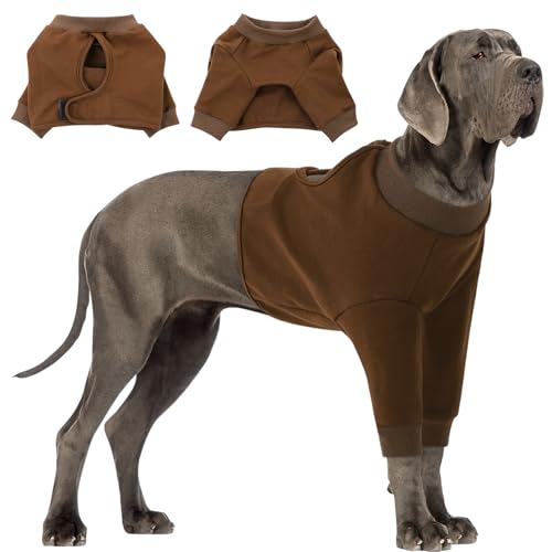 CITÉTOILE Hundebody Nach Op, Wundschutzanzüge für Hunde Mit Bein, Vornebeinschutz für Verletzung Hund, Anti-Wundlecken Op Body Hunde, E-Kragen Alternative, Braun, L CITÉTOILE Hundebody Nach Op, Wundschutzanzüge für Hunde Mit Bein, Vornebeinschutz für Verletzung Hund, Anti-Wundlecken Op Body Hunde, E-Kragen Alternative, Braun, L von CITÉTOILE