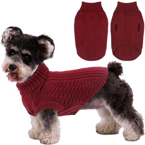 CITÉTOILE Hundepullover – Warme, Ärmellose Strickjacke mit Rollkragen für Kleine & Mittelgroße Hunde | Weiches Fleece, Bequem & Atmungsaktiv | Ideal bei Kälte | Rot, S CITÉTOILE Hundepullover – Warme, Ärmellose Strickjacke mit Rollkragen für Kleine & Mittelgroße Hunde | Weiches Fleece, Bequem & Atmungsaktiv | Ideal bei Kälte | Rot, S von CITÉTOILE