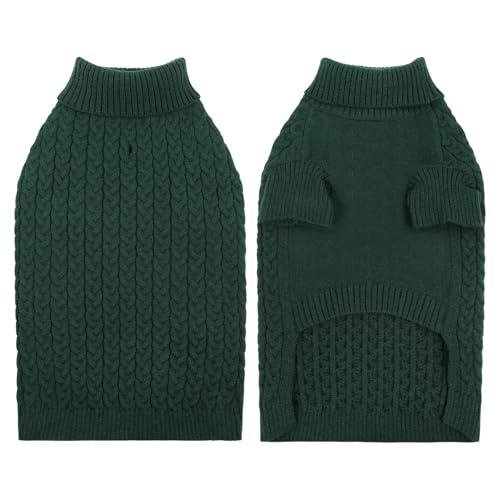 CITÉTOILE Hundepullover für Kleine Mittelgroße Große Hund,Winter Warm Gestrickt Hunde Pullover,Waschbar Rollkragen Strickpullover Hundemantel, Hundepulli für Dackel,Französische Bulldogge usw CITÉTOILE Hundepullover für Kleine Mittelgroße Große Hund,Winter Warm Gestrickt Hunde Pullover,Waschbar Rollkragen Strickpullover Hundemantel, Hundepulli für Dackel,Französische Bulldogge usw von CITÉTOILE