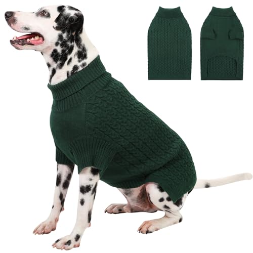 CITÉTOILE Hundepullover für Kleine Mittelgroße Große Hund,Winter Warm Gestrickt Hunde Pullover,Waschbar Rollkragen Strickpullover Hundemantel, Hundepulli für Dackel,Französische Bulldogge usw CITÉTOILE Hundepullover für Kleine Mittelgroße Große Hund,Winter Warm Gestrickt Hunde Pullover,Waschbar Rollkragen Strickpullover Hundemantel, Hundepulli für Dackel,Französische Bulldogge usw von CITÉTOILE
