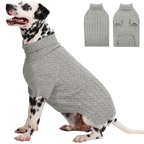 CITÉTOILE Hundepullover für Kleine Mittelgroße Große Hund,Winter Warm Gestrickt Hunde Pullover,Waschbar Rollkragen Strickpullover Hundemantel, Hundepulli für Dackel,Französische Bulldogge usw CITÉTOILE Hundepullover für Kleine Mittelgroße Große Hund,Winter Warm Gestrickt Hunde Pullover,Waschbar Rollkragen Strickpullover Hundemantel, Hundepulli für Dackel,Französische Bulldogge usw von CITÉTOILE