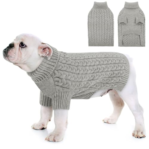 CITÉTOILE Hundepullover für Kleine Mittelgroße Große Hund,Winter Warm Gestrickt Hunde Pullover,Waschbar Rollkragen Strickpullover Hundemantel, Hundepulli für Dackel,Französische Bulldogge usw CITÉTOILE Hundepullover für Kleine Mittelgroße Große Hund,Winter Warm Gestrickt Hunde Pullover,Waschbar Rollkragen Strickpullover Hundemantel, Hundepulli für Dackel,Französische Bulldogge usw von CITÉTOILE