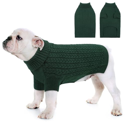 CITÉTOILE Hundepullover für Kleine Mittelgroße Große Hund,Winter Warm Gestrickt Hunde Pullover,Waschbar Rollkragen Strickpullover Hundemantel, Hundepulli für Dackel,Französische Bulldogge usw CITÉTOILE Hundepullover für Kleine Mittelgroße Große Hund,Winter Warm Gestrickt Hunde Pullover,Waschbar Rollkragen Strickpullover Hundemantel, Hundepulli für Dackel,Französische Bulldogge usw von CITÉTOILE