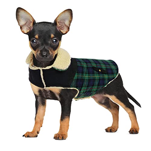 CITÉTOILE Warme Hundemantel Fleece, Wintermantel Winterjacken für Kleine/Große/Mittlere Hunde, Hundejacke Hundekleidung Hundepullover mit Geschirrloch, Chihuahua Mantel für Outdoor Indoor, M von CITÉTOILE