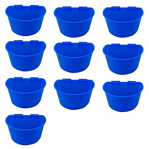 CIWEI 10 StüCk Von VogelkäFig Becher HäNgendes Kaninchen Futter KäFig HüHnchen Wasser Becher für Haustiere mit Groß von CIWEI