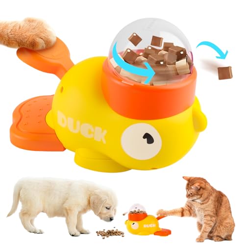 Entenform Interaktive Futterspender, CIYIN Slow Feeder Hund, Interaktives Hundespielzeug, Intelligenzspielzeug für Hunde und Katzen, Leckerli-Spender für Hunde, Reduziert Blähungen & Anti-Schlucken Entenform Interaktive Futterspender, CIYIN Slow Feeder Hund, Interaktives Hundespielzeug, Intelligenzspielzeug für Hunde und Katzen, Leckerli-Spender für Hunde, Reduziert Blähungen & Anti-Schlucken von CIYIN