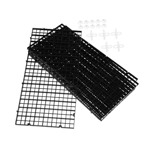 CIYODO 1 Satz Aquarium Trennwand Set aus Schwarze Trennplatten Saugnäpfe Fischseparator für Zucht und Isolation von Fischen Einfach Anzupassen Zufällige Farbe Zufällige Farbe von CIYODO