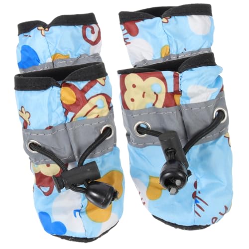 CIYODO 1 Satz Atmungsaktiven Hundeschuhen rutschfest für Welpen und Reflektierend für Outdoor Aktivitäten und Schutz Hundepfoten von CIYODO