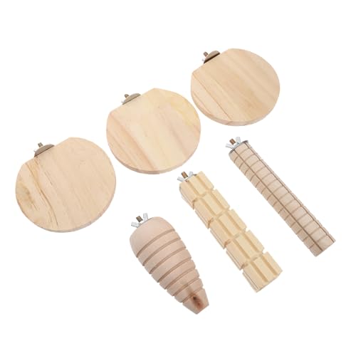 CIYODO 1 Satz Beißen Sie das Pedal und springen Sie zur Leiter Rattenspielzeug und Zubehör für Käfige Spielzeughamster Stand Hamster-Holzplattform Plattform aus Eichhörnchenholz hölzern von CIYODO