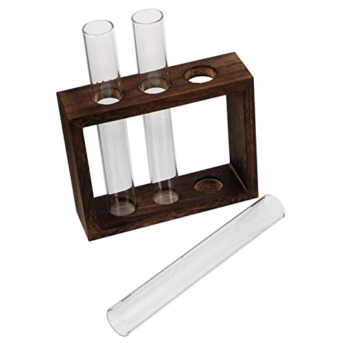 CIYODO Reagenzglas-pflanzgefäß Aus Glas Hängepflanzgefäß Aus Holz Für Topfpflanzenregal von CIYODO