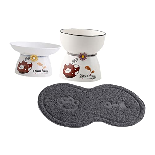 CIYODO 1 Satz Erhöhter Katzennapf Teilig mit Rutschfester Unterlage Ergonomisches Design für Bequemes Fressen für Kleine Katzen und Kätzchen CIYODO 1 Satz Erhöhter Katzennapf Teilig mit Rutschfester Unterlage Ergonomisches Design für Bequemes Fressen für Kleine Katzen und Kätzchen von CIYODO