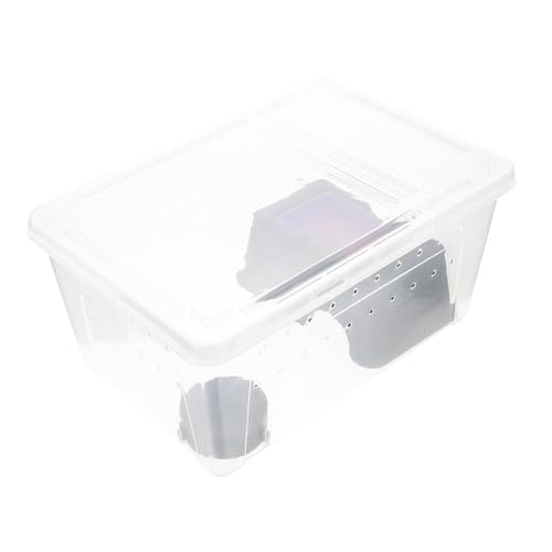 CIYODO 1 Satz Futterbox Für Reptilien Gecko Critter Keeper Indoor-reptilienhalter Geckobecken Haustier Klarer Behälter Reptilienterrarien Bärtig Rostfrei Leopardgecko-Panzer Plastik von CIYODO