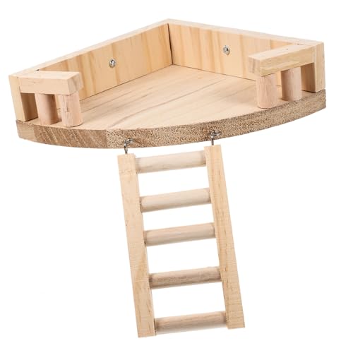 CIYODO 1 Satz Hamster Goldener Bärenkletterleiter Hamster -Spielstall Hamster Couch Stand Plattform Ratten Hamster- -Brücke Hamsterzubehör Hamster kletterleiter hölzern von CIYODO