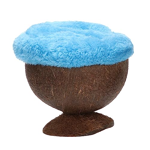 CIYODO 1 Satz Hamster Kokosnuss Schalen Nest Bettwäsche Zucht Nester Schlafen Shell-Hamster- klein hamsterbett haustierbett nistkasten petbett Hamster Kokosnussschalennest Hamsterhaus von CIYODO